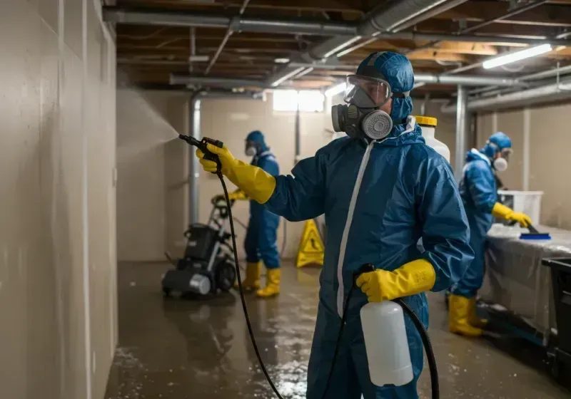 Basement Sanitization and Antimicrobial Treatment process in Lake Worth Corridor, FL